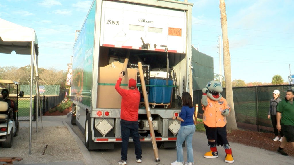 Phillies equipment truck arrives in Clearwater - WFLA