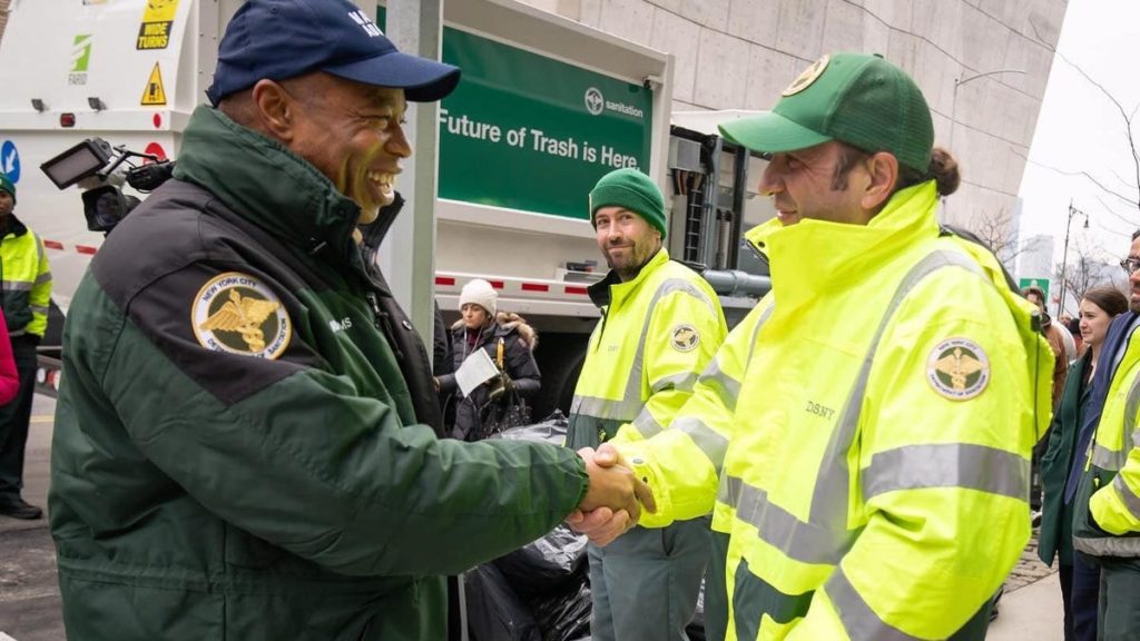 'Our Moon Landing:' Mayor Eric Adams Parades Out NYC's New Garbage Trucks - Jalopnik