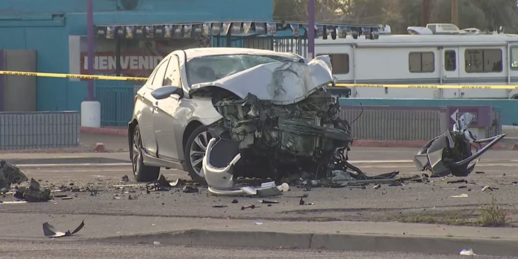 2 hospitalized after 6-car crash in Phoenix - Arizona's Family