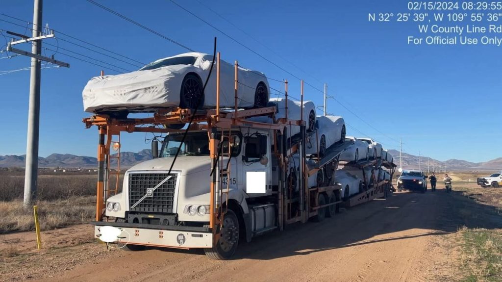 Semi Truck Full of Corvettes Fails as Getaway Vehicle - Hagerty Media