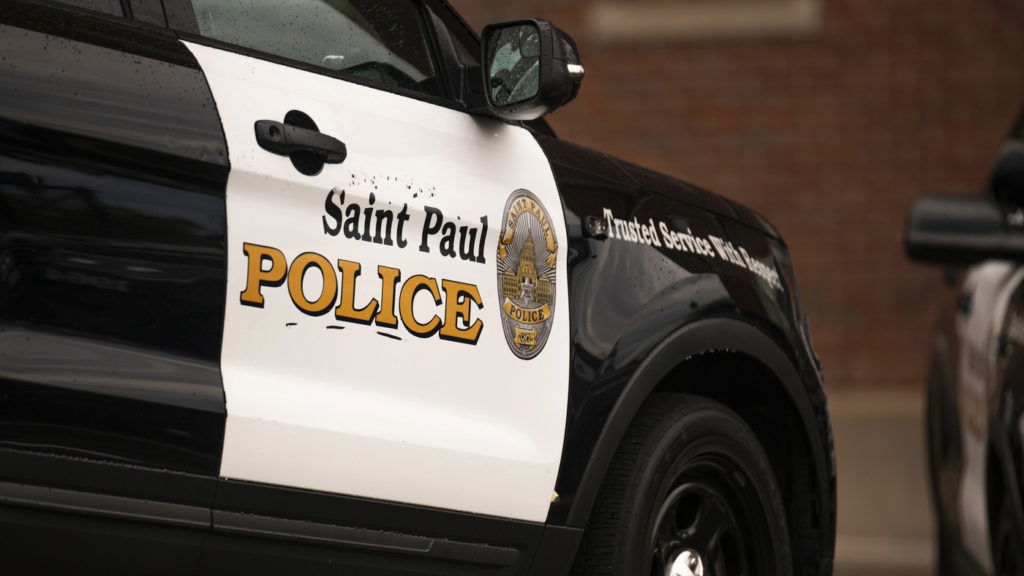 ST. PAUL, MN - JUNE 20: A view of police cars parked outside the Ramsey County Law Enforcement Center on June 20, 2020 in St. Paul, Minnesota. Minneapolis Police officer Derek Chauvin was taken to the Ramsey County Jail when he was first arrested after being charged with the death of George Floyd outside a convenience store in Minneapolis, Minnesota on May 25. (Photo by Stephen Maturen/Getty Images)