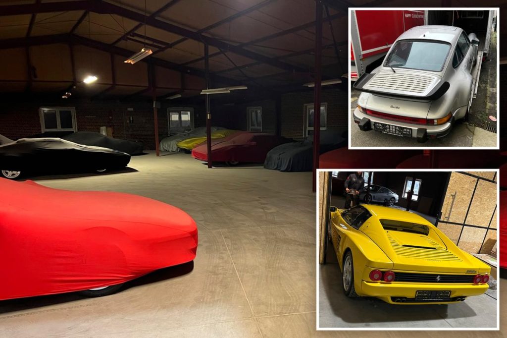 Collection of 22 'highly rare' luxury cars, including Porsches and Ferraris, found in old warehouse - New York Post