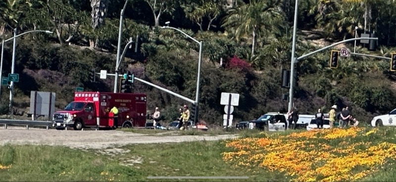 CHP Motorcycle and SUV collide at Mission Rd. & I-15 - Fallbrook / Bonsall Villlage News