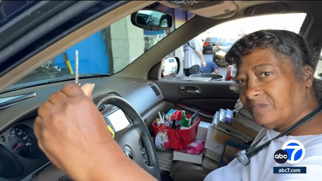 La Habra mechanic surprises homeless woman by gifting her a car - KABC-TV