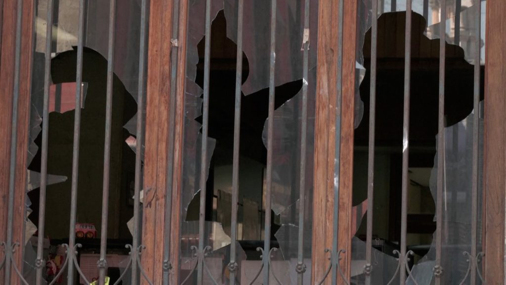 Protesting students damage Mexico City's National Palace with truck - NBC News