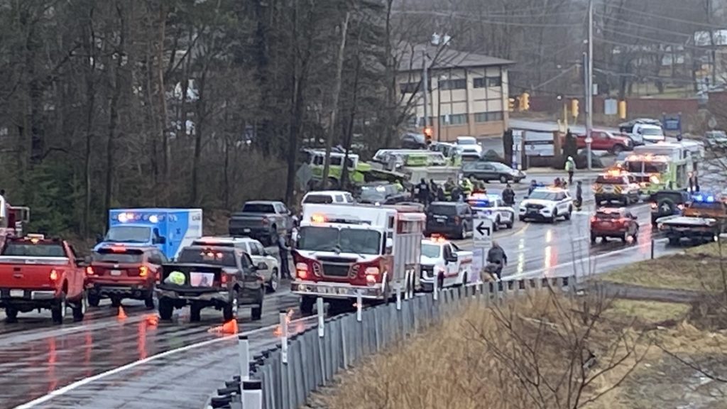 Fire trucks collide on Route 309 in Luzerne County - WNEP Scranton/Wilkes-Barre