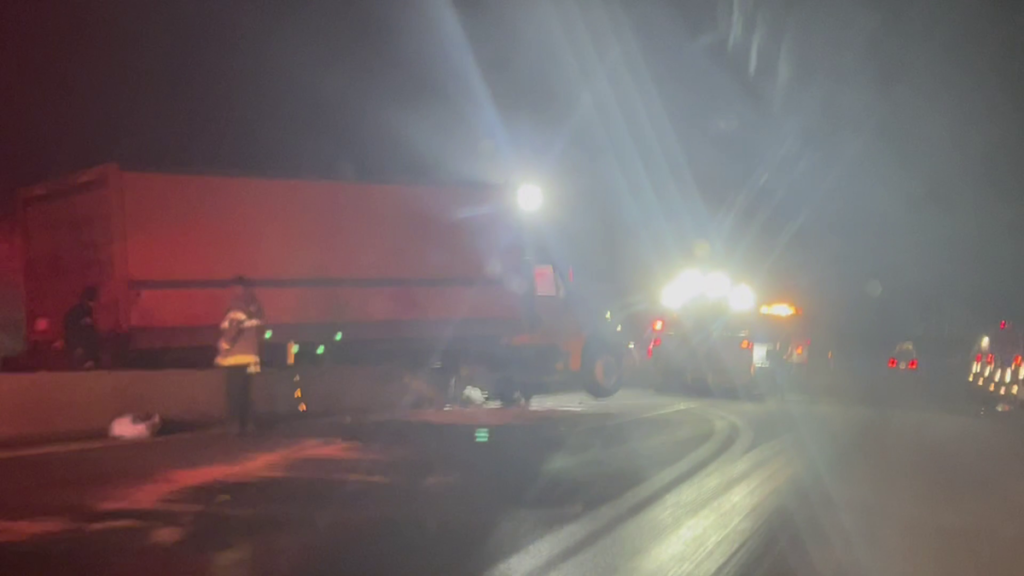 Box truck crash shuts down eastbound lanes of National Pike in Fayette County - WTAE Pittsburgh