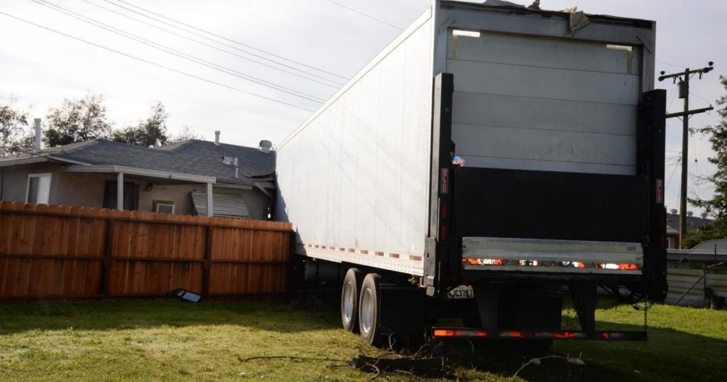 Grandfather, grandson speak after big rig barrels into their Riverbank home - CBS Sacramento