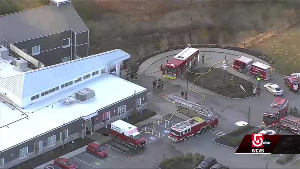 Truck crashes into Mass. behavioral health center - WCVB Boston