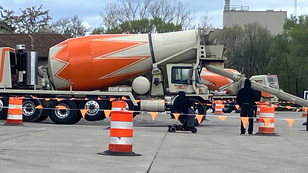 Mixing it up: Cement mix truck drivers showcase skills at rodeo - WWMT-TV