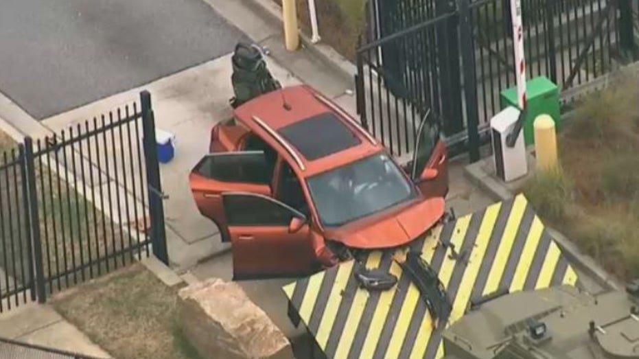 Car rams gate at FBI office in Atlanta, driver arrested after attempting to enter facility - Fox News