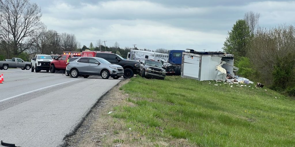 Crews working deadly crash involving ambulance & semi truck - WKYT