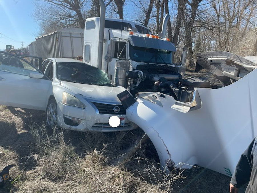 Woman taken to hospital after Jefferson County crash involving grain truck - East Idaho News