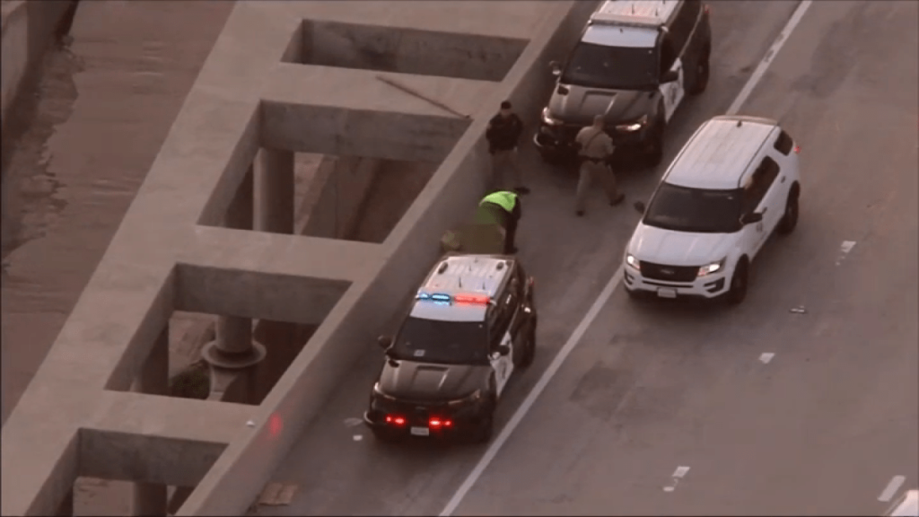 Dead infant on 405 Freeway thrown out of car by mother, LAPD says - NBC Southern California