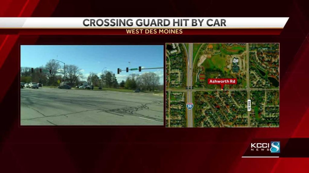 West Des Moines crossing guard injured after being hit by car - KCCI Des Moines