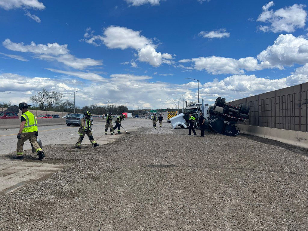 Gravel truck crash closes three lanes of eastbound I-70 in Wheat Ridge - The Denver Post