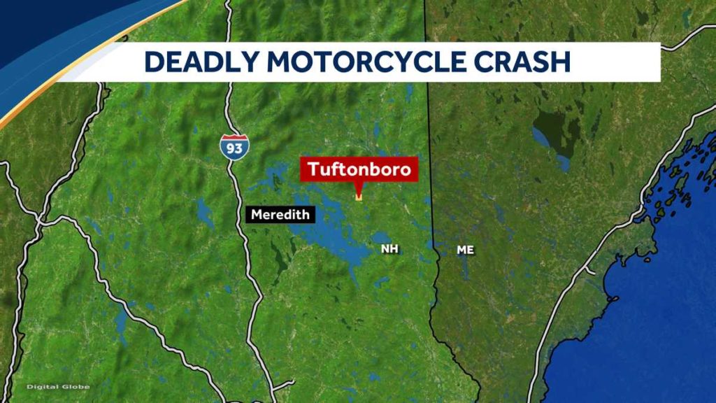 Man dead, woman injured after motorcycle crash in Lakes Region town, authorities say - WMUR Manchester