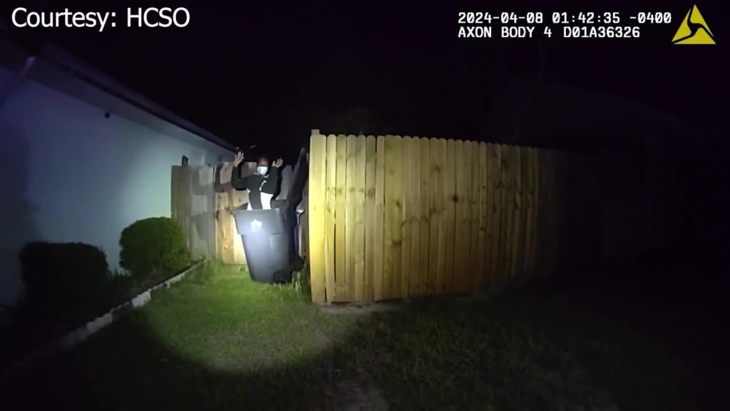Video: K-9 busts Brandon car burglary suspect stashed away inside trash can - FOX 13 Tampa
