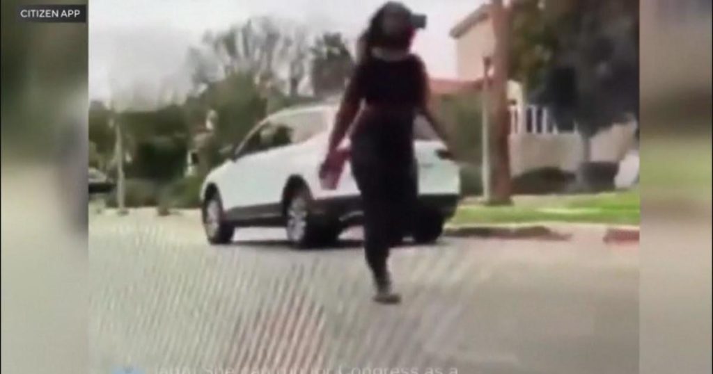 Police detain woman accused of smashing car windows with a brick throughout LA County - CBS Los Angeles