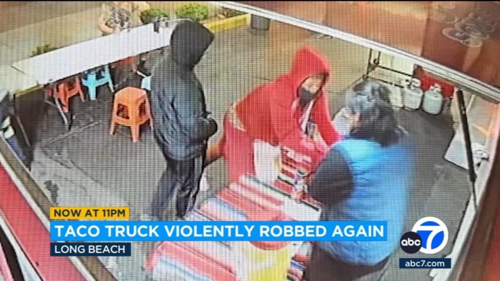 Family-owned Los Bros Tacos truck in Long Beach robbed again; worker injured - KABC-TV