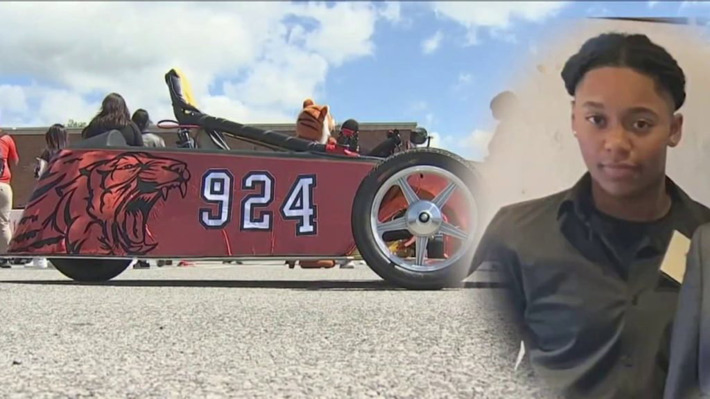 DuVal High STEM builds electric race car in honor of slain classmate - NBC Washington