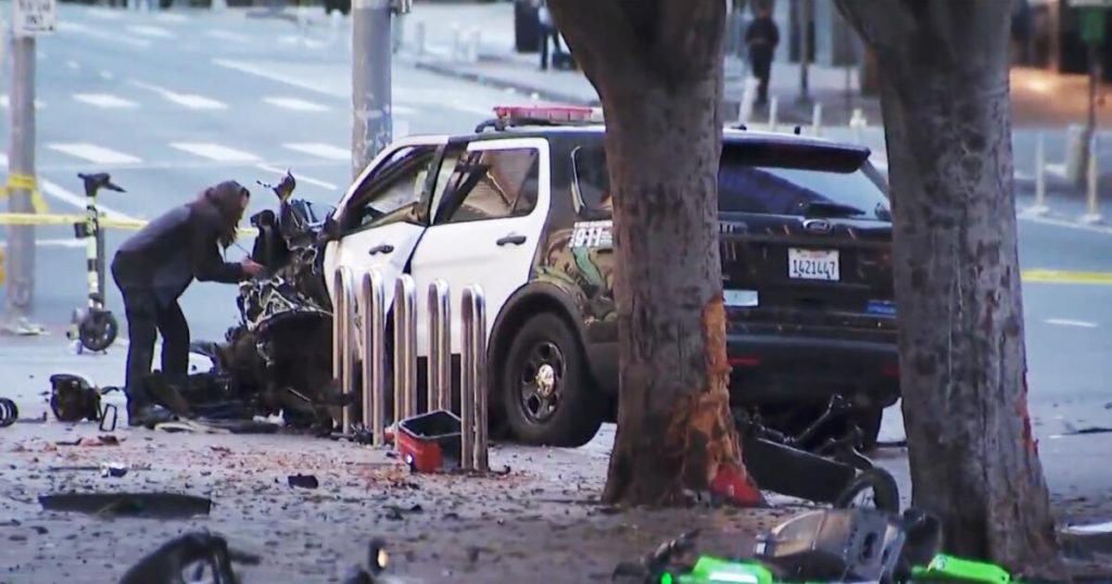 LAPD officer injured when she was ejected from patrol car after it was stolen - Los Angeles Times