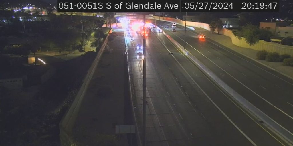 Deadly motorcycle crash closes SR 51 southbound in Phoenix - Arizona's Family