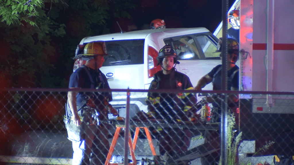 Car crashes into home on Danforth Street; Shots fired after crash - News10NBC