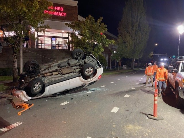 Woman arrested for DUII after flipping car in Beaverton, police say - KOIN.com