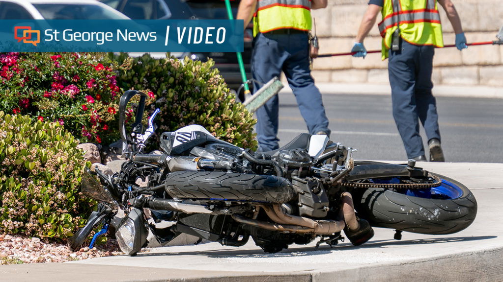 River Road motorcycle crash sends 2 to hospital in St. George - St. George News