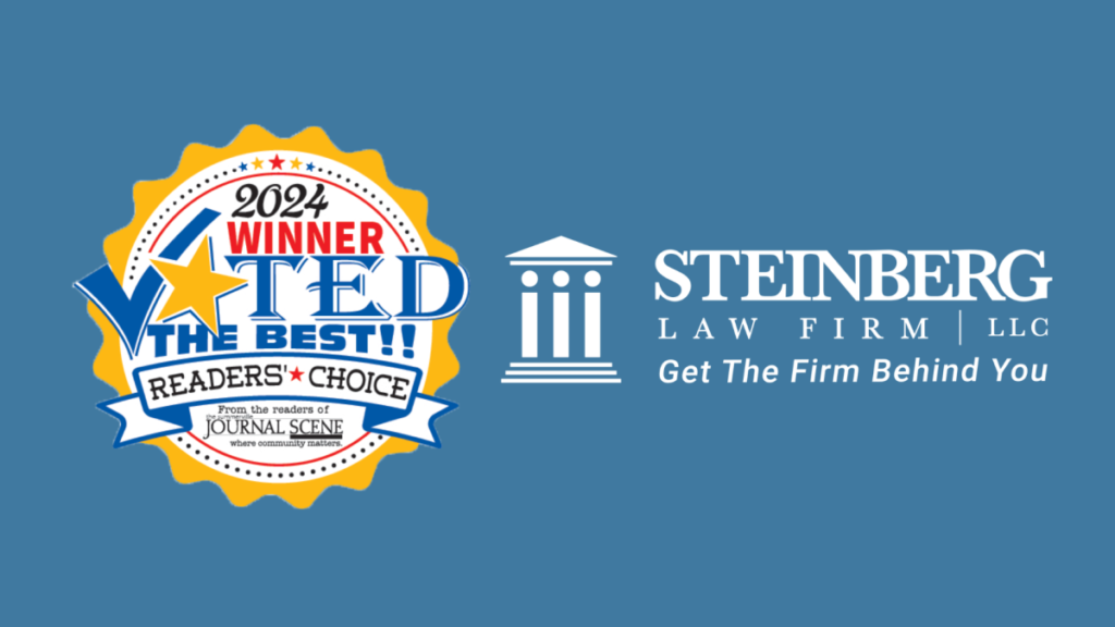 Steinberg Law Firm Voted Best Personal Injury and Workers’ Compensation Law Firm by Journal Scene Readers