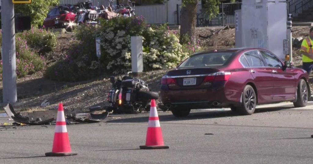 Highway reopens in Auburn after CHP motorcycle officer injured in crash - CBS Sacramento