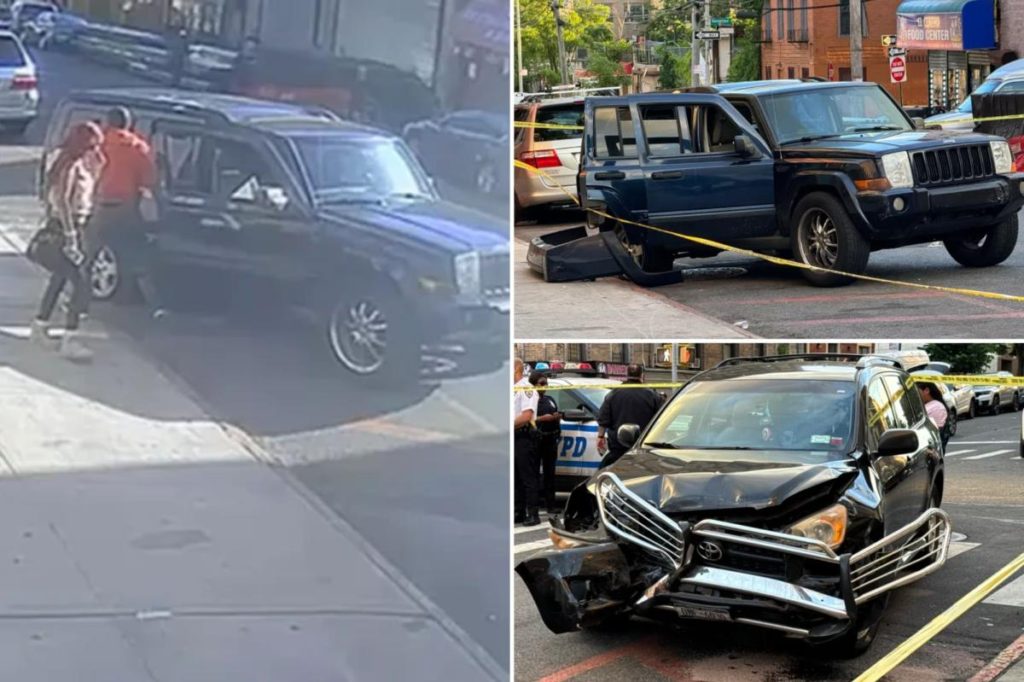 Chilling video shows driver smash into NYC pedestrian in fatal two-car hit-and-run - New York Post