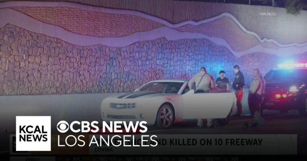 Man killed in 10 Freeway car-to-car shooting - CBS Los Angeles - CBS News