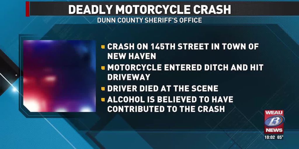 Deadly motorcycle crash in Dunn County - WEAU