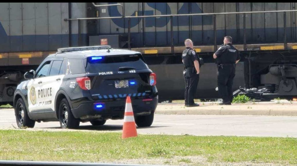 South Martin Luther King Jr. Boulevard closed in Hamilton after motorcycle hit by train - WLWT Cincinnati