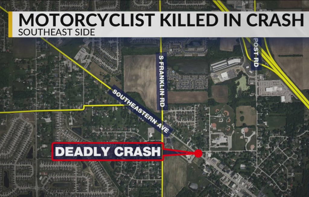 1 killed in motorcycle crash on Indy’s southeast side - FOX 59 Indianapolis