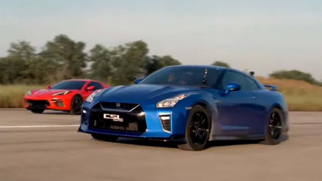 Nissan GT-R Makes the C8 Corvette Look Like an Economy Car in Runway Drag Race - Motor1