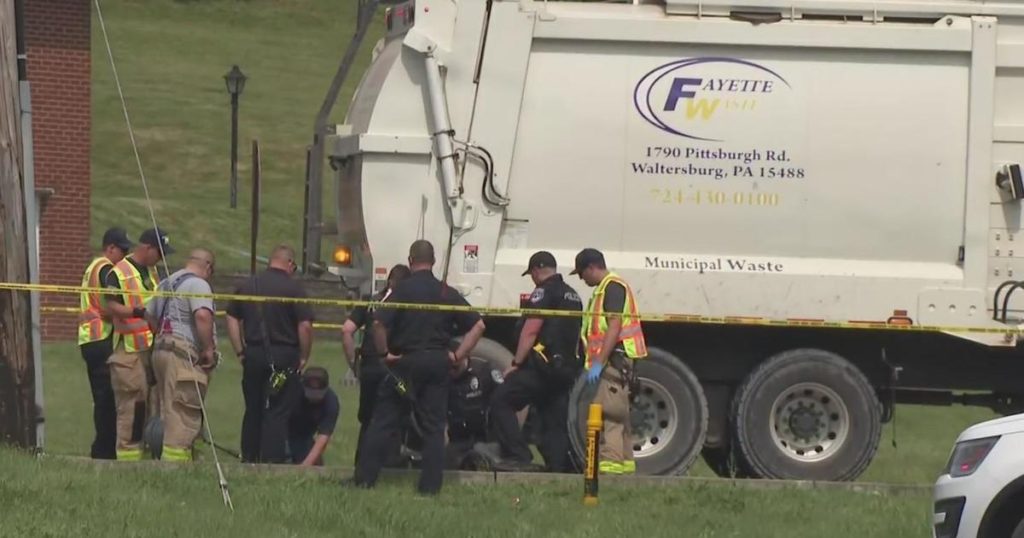 Coroner called to crash involving motorcycle and garbage truck in Washington County - CBS Pittsburgh