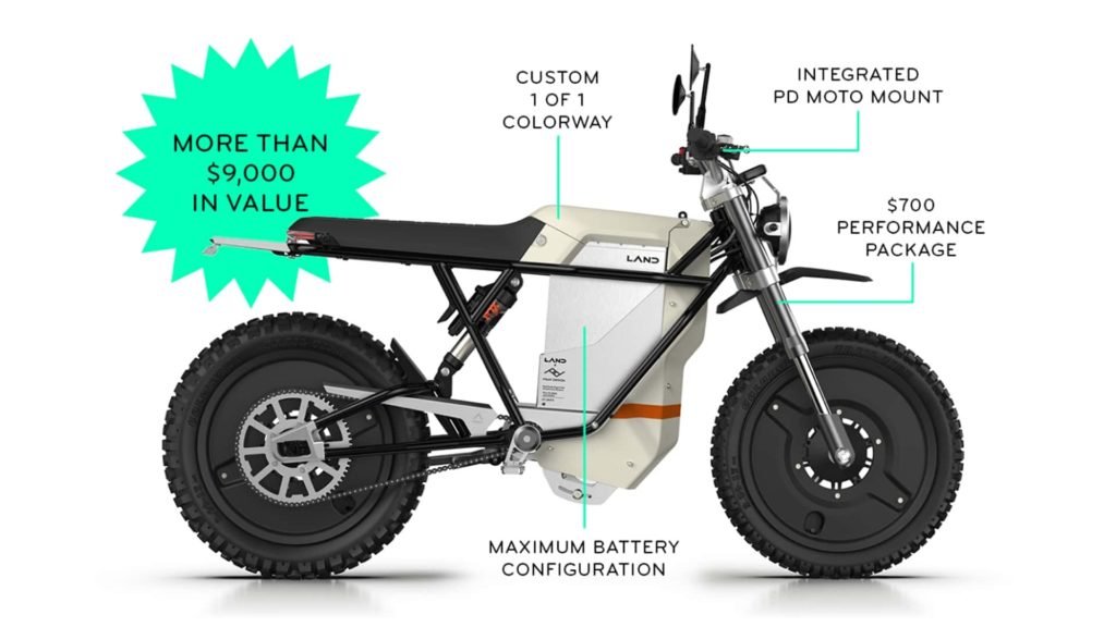 Peak Design's Collab With EV-Motorcycle Maker LAND Looks Like Backyard Fun - RideApart.com