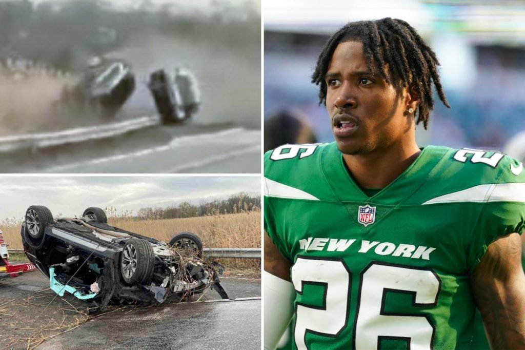 Newly surfaced video shows moment Jets cornerback Brandin Echols loses control of sports car at 84 mph, runs motorist off road in horrifying crash - New York Post