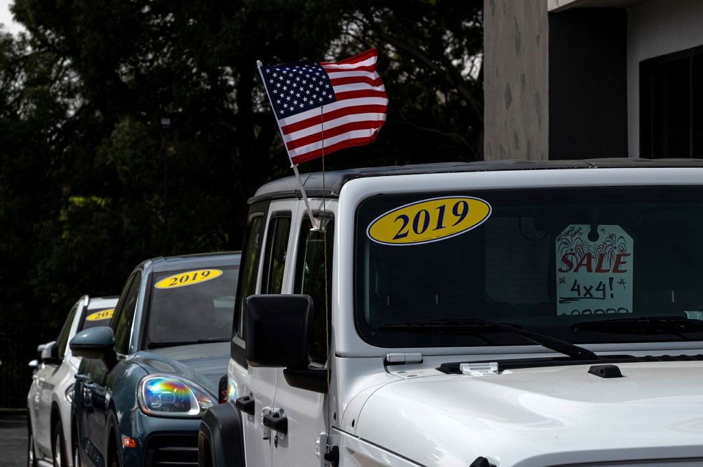 Used vehicles for sale at a dealership in Richmond, California, US, on Tuesday, Feb. 21, 2023. A surprise jump in used-vehicle prices last month is adding to US car buyers' frustration and has the potential to dent hopes inflation is headed lower even as the Federal Reserve hikes interest rates. Photographer: David Paul Morris/Bloomberg via Getty Images