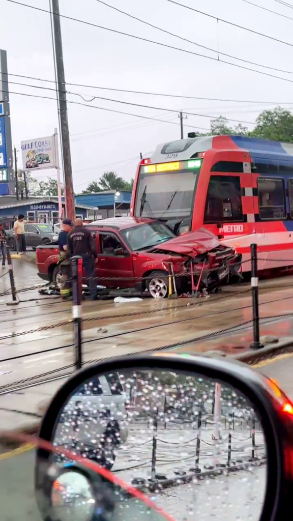 Houston METRO crash: METRORail train collides with truck, 4 taken to hospital - FOX 26 Houston