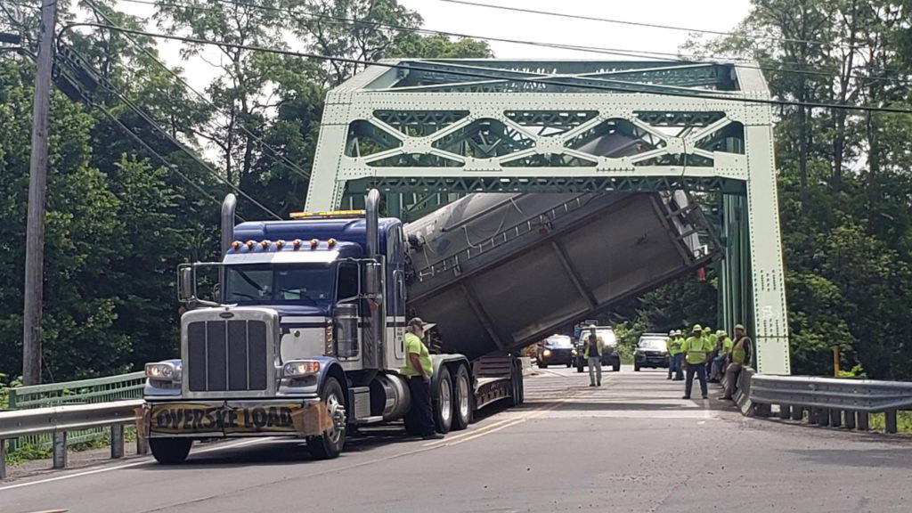 Portion of Route 6 closed near Troy after truck strikes bridge - WETM - MyTwinTiers.com
