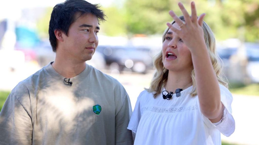 Bride-to-be holding down mattress flies out of moving truck; couple warns of unsecured loads - KSL.com