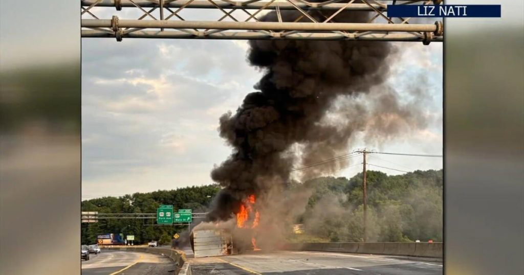 Truck driver rescued from burning rig on I-80 - 69News WFMZ-TV