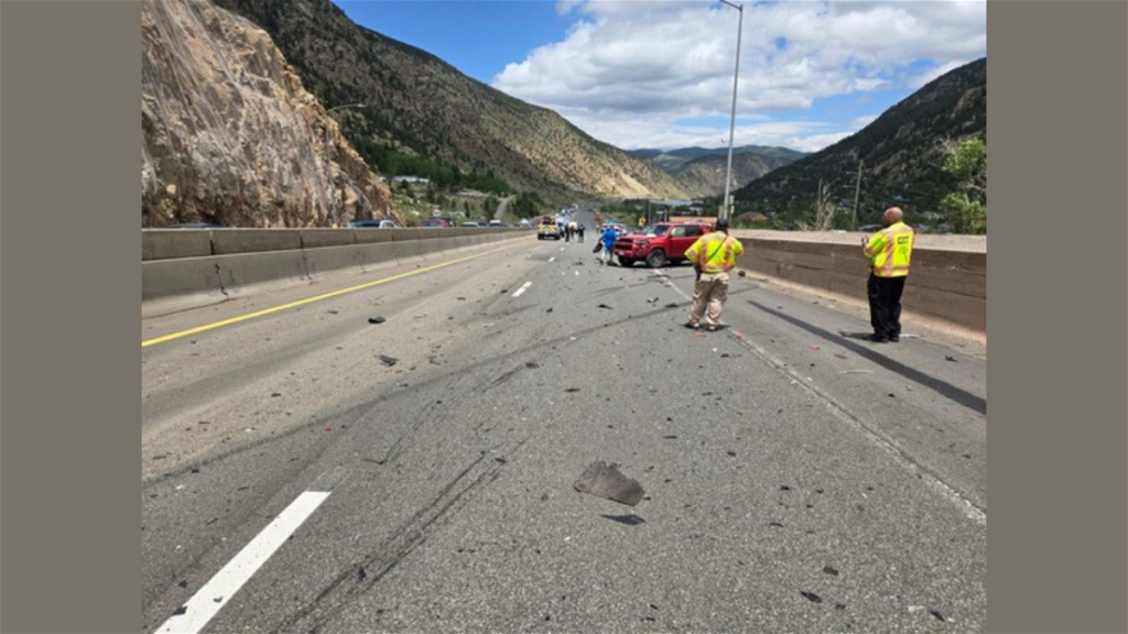 Eastbound I-70 at Georgetown closed indefinitely due to multi-vehicle crash & semi-truck fire - KRDO