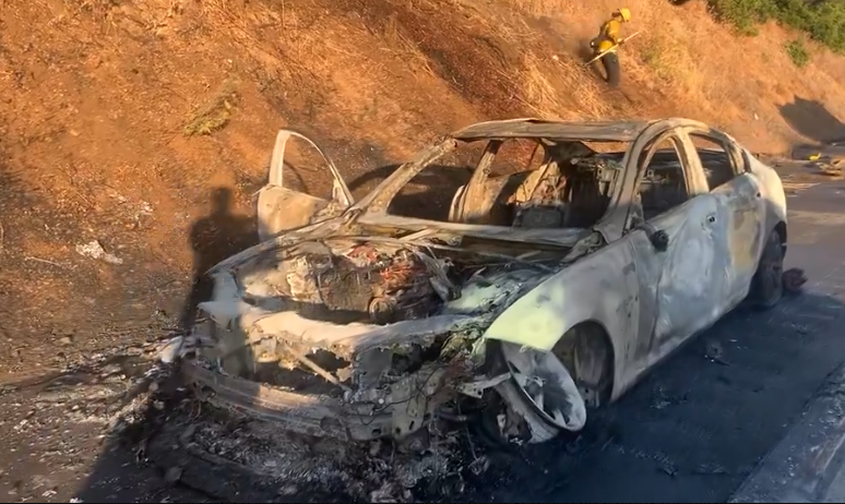 Several I-580 lanes closed due to Oakland car fire - KRON4