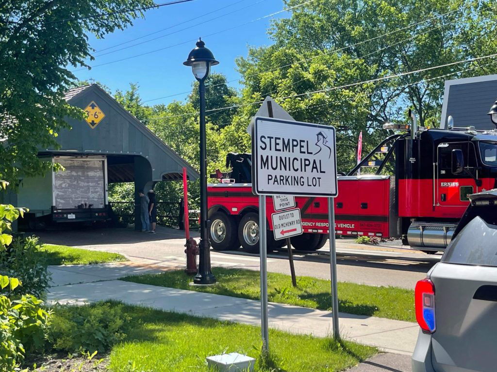 Your truck won't fit: historic Robert Parker Coffin Bridge hit - again - Lake and McHenry County Scanner