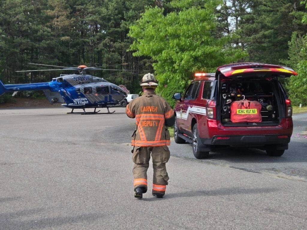 Person seriously injured in motorcycle crash in Carver, flown to hospital - MassLive.com